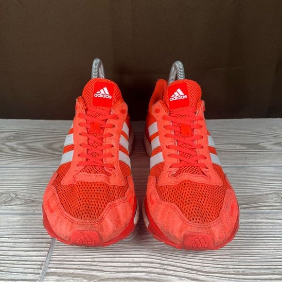 Adidas Bright Orange Womens Running Shoe Adizero Adios Solar Red Sneaker Size 8 - Picture 2 of 10
